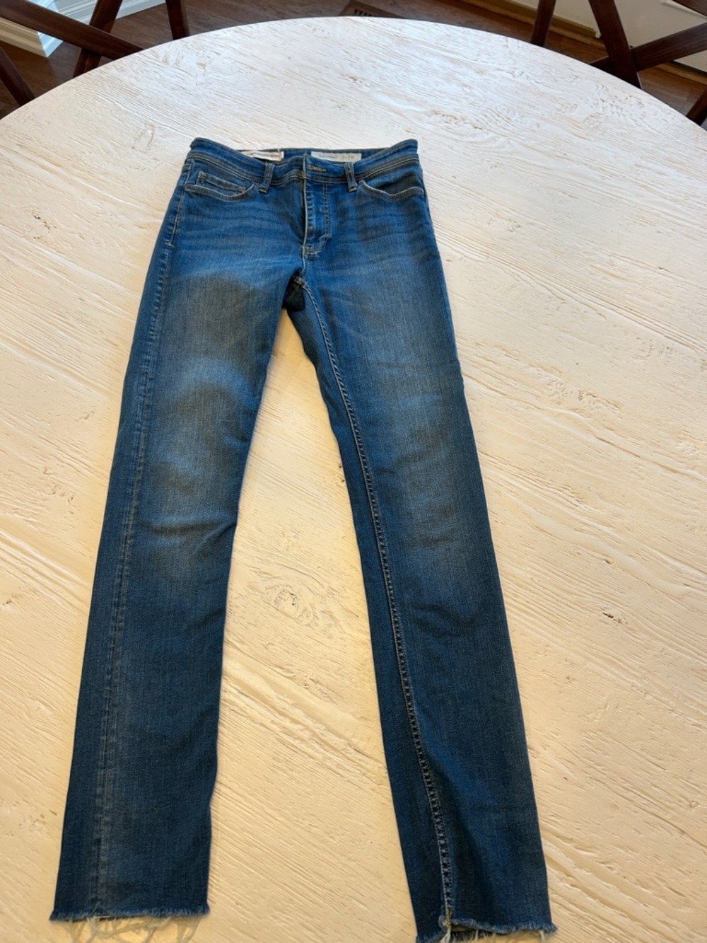 Pilcro Skinny Jeans in Medium Blue Wash